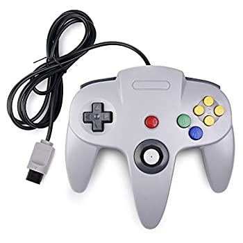 【中古】【輸入品・未使用】クラシックN64コントローラー、レトロ有線ゲームパッドコントローラジョイスティック互換N64システムビデオゲームコンソールグレー 12,844円