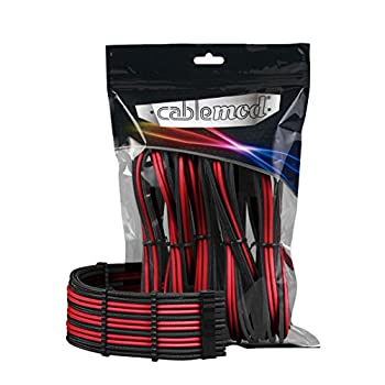 【中古】【輸入品・未使用】CableMod PRO ModMesh延長ケーブルキット - ブラック/レッド