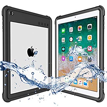 【中古】【輸入品・未使用】ShellBox 2017/2018 防水ケース iPad 9.7インチ iPad 第6世代 耐衝撃ケース 防水 IP68 360度 全面保護 超薄型 防塵/防雪 ストラップ付き
