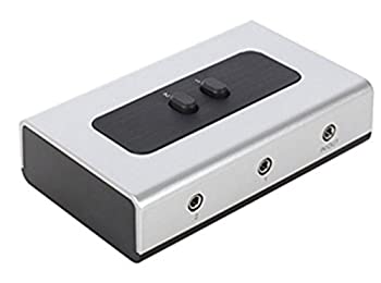 【中古】【輸入品・未使用】2 PORT 3.5mm STEREO Manual Switch Box Audio Speaker selector２ポート 3.5mm ステレオ マニュアル式 スイッチ ボックス AUX オーディオ スピ