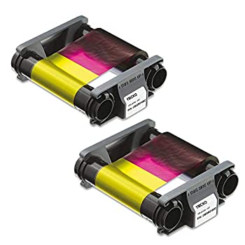 【中古】【インポート品・未当て嵌める】Evolis Badgy CBGR0100C 色合いシュロの葉 Badgy100 \u0026 Badgy200用 2風呂敷き包み パソコン-その他-パソコン・周辺機器