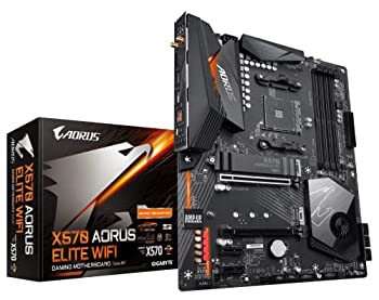 【中古】【インポート品・未当て嵌める】GIGABYTE X570 AORUS Elite Wi-Fi (AMD Ryzen 3000/X570/ATX/PCIe4.0/DDR4/Intel デュアルダンス楽隊 802.11AC Wi-Fi/向こう正面 USB Type-C/RGB Fusio