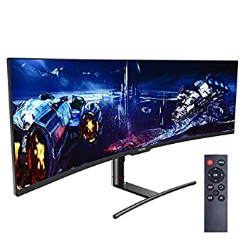 【中古】【インポート品・未当て嵌める】Viotek SUW49DA 49in スーパーウルトラワイドモニター | 1440p 120サイクル 4ms 1800R | 5120x1440p 32:9 デュアルQHD管する | 無し寛容に接するデッドピ