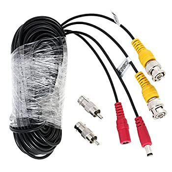 【中古】【輸入品・未使用】防犯カメラ用 BNC+DC 延長ケーブル■20m映像+電源 延長コード 並行輸入品