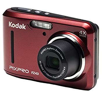 【中古】【インポート品・未当て嵌める】Kodak PIXPRO Friendly Zoom FZ43 16 MP Digital Camera with 4X Optical Zoom and 2.7 LCD Screen (Red) by Kodak