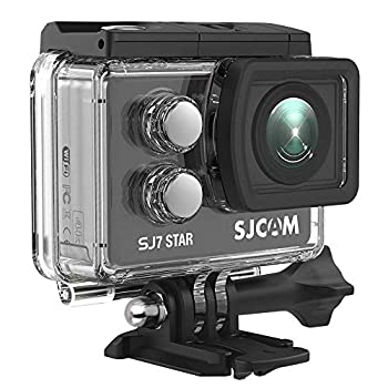 【中古】【インポート品・未当てはめる】SJCAM SJ7 STAR 4K 12MP 2in タッチスクリーンメタルボディ ジャイロスコープ 雨合羽運動競技動き写真器 黒いこと