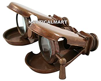 【中古】【インポート品・未当て嵌める】NAUTICALMART かかわり合い式折りたたみ式金管楽器小型望遠鏡