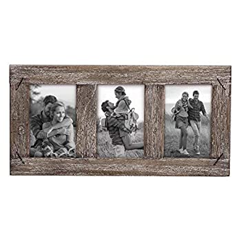 【中古】【輸入品・未使用】Foreside Home & Garden FFRD06201 4X6 Three Photo Weathered Frame [並行輸入品]画像