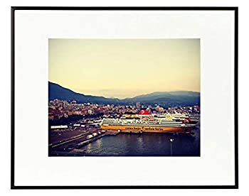 【中古】【インポート品・未当て嵌める】Golden State Art%ｶﾝﾏ% Metal Wall Photo Frame Collection%ｶﾝﾏ% Aluminum Black Photo Frame with Real Glass (16X20) [並行輸入品]