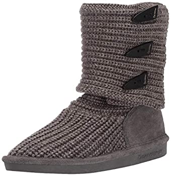 【中古】【輸入品・未使用】(ベアパウ) Bearpaw Knit Tall レディーズ グレー 基本織物 冬のブーツ ラウンドトゥ [並行輸入品]