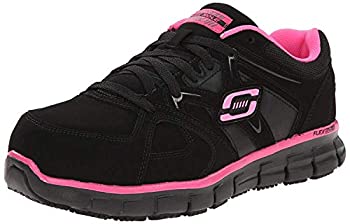 【中古】【インポート品・未当て嵌める】[スケッチャーズ] for Work Women\u0027s Synergy Sandlot Alloy Toe Lace-Up Work Shoe