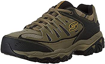 【中古】【インポート品・未当て嵌める】Skechers Sport Men\u0027s Afterburn Memory Foam Lace-Up Sneaker%ｶﾝﾏ% Pebble/Black/Pebble%ｶﾝﾏ% 10 M US