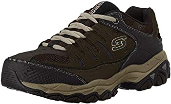 【中古】【インポート品・未当て嵌める】Skechers Sport Men\u0027s Afterburn Memory Foam Lace-Up Sneaker%ｶﾝﾏ% Brown/Taupe%ｶﾝﾏ% 14 4E US