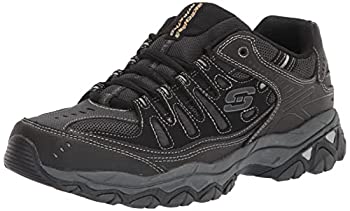 【中古】【インポート品・未当て嵌める】Skechers Men\u0027s AFTER?BURN?M.FIT Memory Foam Lace-Up Sneaker%ｶﾝﾏ% Black%ｶﾝﾏ% 16 4E US