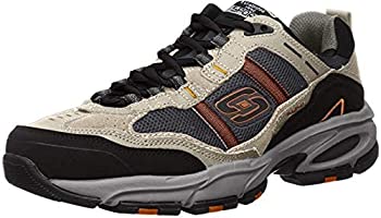 【中古】【インポート品・未当て嵌める】Skechers Sport Men\u0027s Vigor 2.0 Trait Memory Foam Sneaker%ｶﾝﾏ% Taupe/Black%ｶﾝﾏ% 9.5 M US