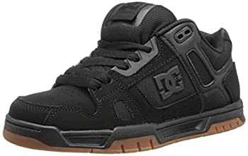 【中古】【インポート品・未当て嵌める】DC Men\u0027s Stag Sneaker%ｶﾝﾏ% Black/Gum%ｶﾝﾏ% 7.5 D US