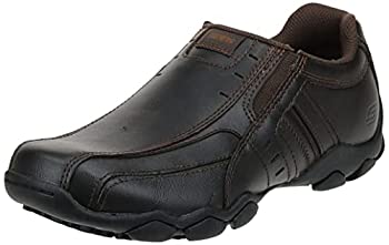 【中古】【インポート品・未当て嵌める】Skechers USA Men\u0027s Diameter-Nerves Slip-On Loafer%ｶﾝﾏ%9.5 M US%ｶﾝﾏ%Brown Leather