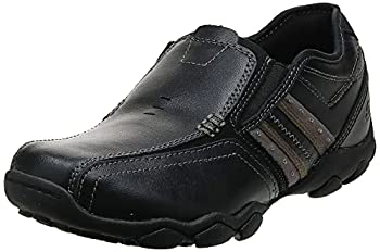 【中古】【インポート品・未当て嵌める】Skechers USA Men\u0027s Diameter-Zinroy Slip-On Loafer%ｶﾝﾏ%14 M US%ｶﾝﾏ%Black Leather