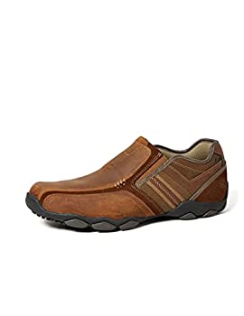 【中古】【インポート品・未当て嵌める】Skechersメンズディメンションジンロイシューズ、赤銅色（マロン）、9連合王国