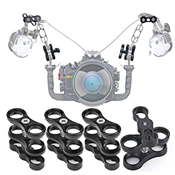 【中古】【輸入品・未使用】アルミニウムボールクランプマウント 水中ダイビングライトアームトレイシステム 写真ダイビングカメラ用