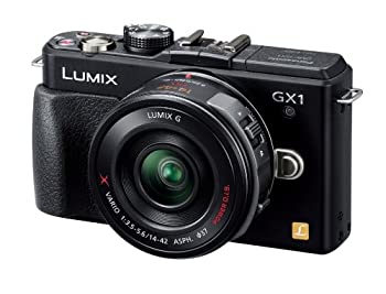 【中古】パナソニック ミラーレス一眼カメラ ルミックス GX1 レンズキット 電動ズームレンズ付属 エスプリブラック DMC-GX1X-K｜ムジカ＆フェリーチェ店