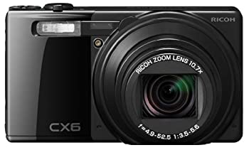 【中古-人並み外れたに似つかわしい】RICOH デジタル写真機 CX6黒いこと CX6-BK