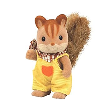 【未当て嵌める】【中古】シルバニアファミリー あやつり人形 くるみ栗鼠身寄り くるみ栗鼠の御坊っちゃん リ-33