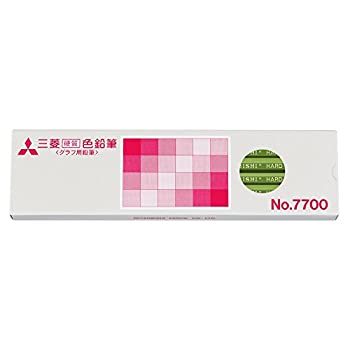 【未使用】【中古】三菱鉛筆 色鉛筆 硬質 No.7700 黄緑 1ダース K7700.5