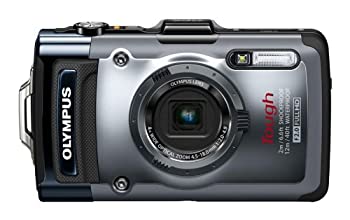 【中古】OLYMPUS デジタルカメラ TG-1 シルバー 12m防水 2m耐落下衝撃 -10℃耐低温 耐荷重100kg 1200万画素 F2.0ハイスピードレンズ 裏面照射型CMOS 光学｜ムジカ＆フェリーチェ店