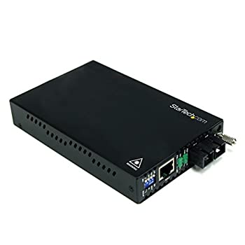 【中古】StarTech.com イーサネット光媒体変換器 シングル流行り物 最大限度2粁取りひろげる RJ-45(刃針) - 光衣料繊維2芯SC(刃針) ET90110SM302