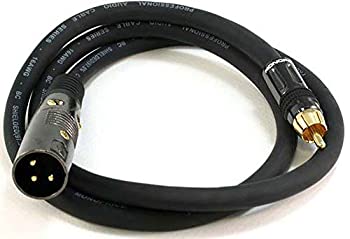 【中古】【輸入品・未使用】(モノプライス) Monoprice 104776 3フィート プレミアシリーズ XLRオス to RCAオス 16AWGケーブル 3ft FT 104776