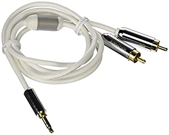 【中古】【輸入品・未使用】Monoprice 3.5 mm ステレオ　モバイル用オス型 - RCAピンプラグ　オス型（金メッキ）-約90cm、白 [並行輸入品]｜ムジカ＆フェリーチェ店