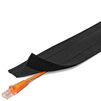 【中古】【輸入品・未使用】Dura Race カーペットコードカバー 4%ﾀﾞﾌﾞﾙｸｫｰﾃ% Wide - 15FT Length ブラック DRN4.00-15-BK