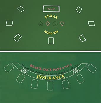【中古】【輸入品・未使用】Da Vinci 2-Sided 90cm x 180cm Texas Holdem & Blackjack Casino Felt Layout 10,921円