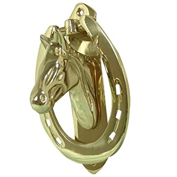 【中古】【輸入品・未使用】Intrepid International ソリッドブラス ホースヘッドドアノッカー 28,921円