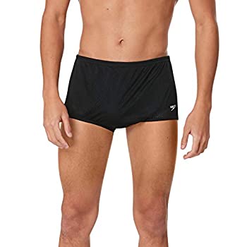 【中古】【輸入品・未使用】Speedo　メンズ　ポリメッシュスクエアレッグトレーニングスーツ 28 ブラック