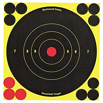 【中古】【インポート品・未当て嵌める】Birchwood Casey Shoot-N-C 6in ラウンドかっこうの的 (60枚容器に並べる)