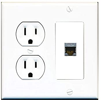 【中古】【輸入品・未使用】15アンペアラウンド電源コンセント1ポート Cat6 シールドイーサネットウォールプレート ホワイト 12,631円