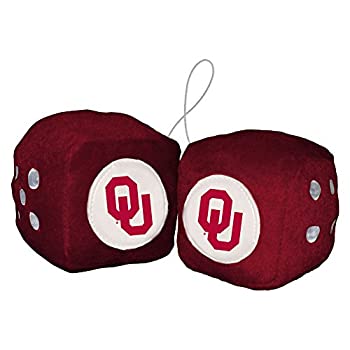 【中古】【輸入品・未使用】[バマ]Bama NCAA Oklahoma Sooners Football Team Fuzzy Dice%ｶﾝﾏ% Red 58053 [並行輸入品]