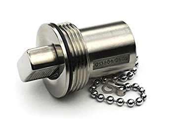 【中古】【輸入品・未使用】Whitecap Industries 6961CBLUE Push Up Replacement Cap with Chain Universal for Deck Fill Size 3.8cm