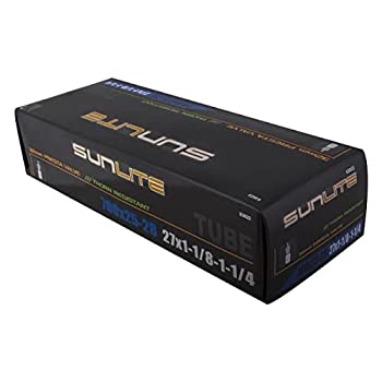 【中古】【輸入品・未使用】Sunlite Thorn Resistant Presta Valve Tubes%ｶﾝﾏ% 700 x 25-28 (27 x 1.125-1.25) / 32mm%ｶﾝﾏ% Black by SunLite