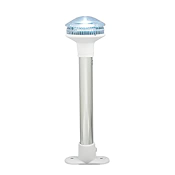 【中古】【インポート品・未当て嵌める】Perko 1345DP1WHT 据えつける式LEDホワイトオールラウンドライト ホワイトポリマートップと軍事基地付き添い人 高さ8.25in