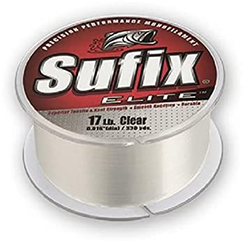 【中古】【輸入品・未使用】(Clear) - Sufix Elite 7.7kg Fishing Line (330 YD Spool)