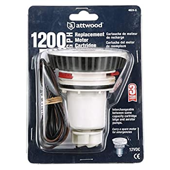 【中古】【輸入品・未使用】attwood 4624-6 ツナミ交換用モーターカートリッジ T1200ポンプ用 1200 GPH用 12ボルト 29インチワイヤー