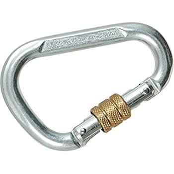【中古】【インポート品・未当て嵌める】リバティマウンテンスチールHMSスクリューゲートカラビナ 登山・クライミング-カラビナ