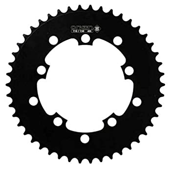 【中古】【インポート品・未当てはめる】Origin8 BMX/Singlespeed/Fixie Chainring%ｶﾝﾏ% 46t%ｶﾝﾏ% 110/130 BCD%ｶﾝﾏ% 1/8%ｶﾝﾏ% Black 141［並行輸入］