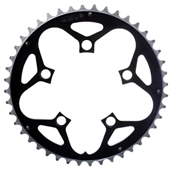 【中古】【輸入品・未使用】Origin8 Alloy Ramped Chainrings%ｶﾝﾏ% 110mm x 46t%ｶﾝﾏ% Black/Silver 141［並行輸入］