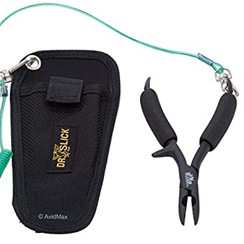 【中古】【輸入品・未使用】Dr. Slick ブレットヘッドプライヤー 5-1/2インチ ブラック サイドカッター付き フォームグリップ ストレートA
