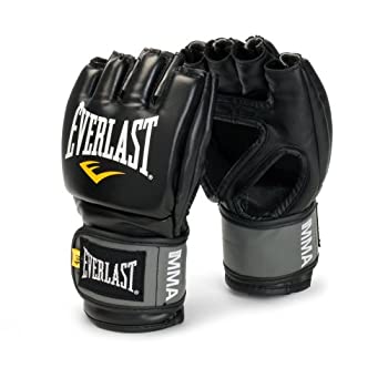 【中古】【インポート品・未当て嵌める】エバーラスト(Everlast)労働者階級表現スタイルMMAオープンフィンガーグローブ黒L/XL