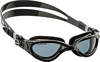 【中古】【輸入品・未使用】(Black Grey/Smoked Lens%ｶﾝﾏ% Goggles) - Cressi FLASH Adult Swimming Goggles%ｶﾝﾏ% Made in Italy